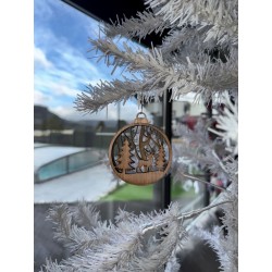 Boule de Noël 3D - "Le Cerf...
